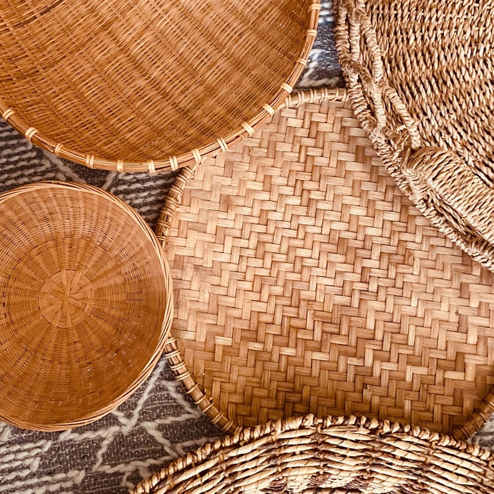 Boho/Vintage Basket Set • 2 Piece